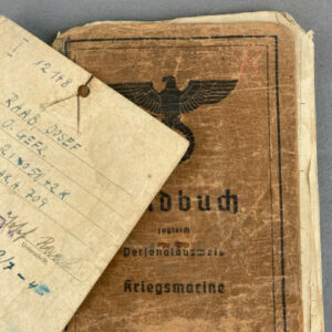 Personal Items Paperwork German WWII Original