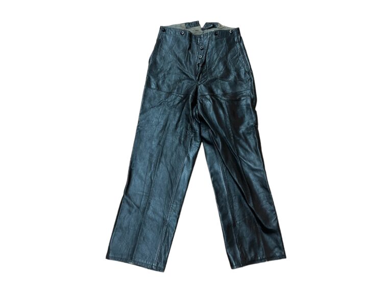 WW2 German Black Leather Pants – 661944.com