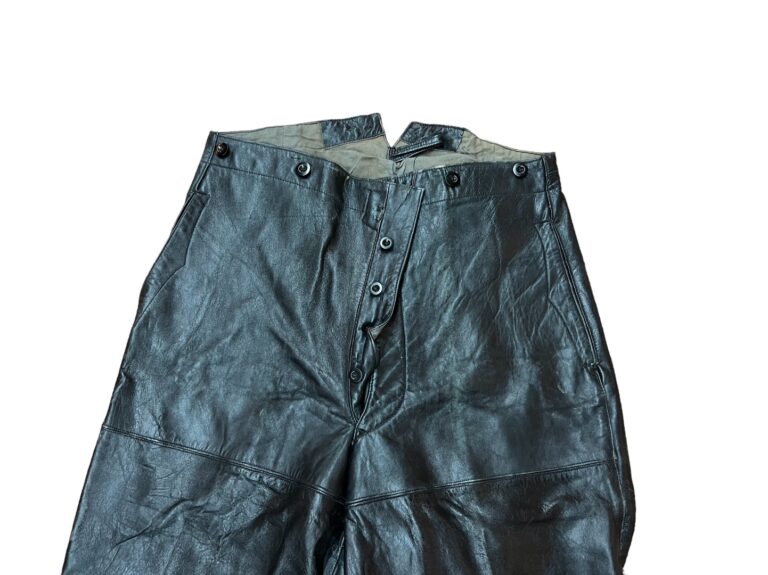 WW2 German Black Leather Pants – 661944.com